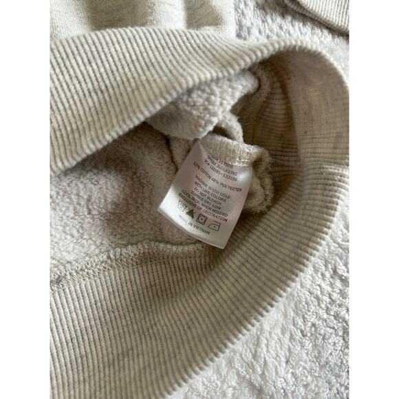 Levi's Mens Beige Crewneck Logo Relaxed Fit Pullover Sweatshirt Size Small - Picture 4 of 7